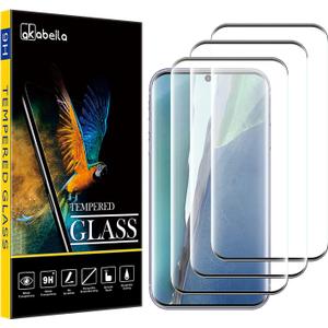 [3 Pack Screen Protector for Motorola Moto Edge 40 Pro(5G) HD Tempered Glass Protective Film 9H Hardness Case Friendly Easy Installation Anti Scratch Bubble Free, Black