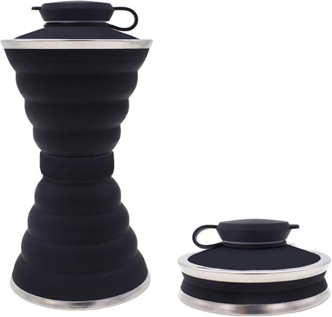 Yeory Collapsible Water Bottle, 500ml Portable Water Bottle, Foldable Cup for Sports, Travel Water Bottle for Outdoor, Cycling Cups Camping