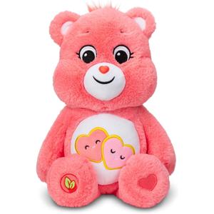 Care Bears 14" Love-A-Lot Bear Plushie - Medium Size - Pink Plush for Ages 4+  Perfect Stuffed Animal Holiday, Birthday Gift, Super Soft and Cuddly  Good For Girls and Boys, Collectors