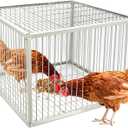Heavy-Duty Pigeon Trap Cage with Escape-Proof Design Auto Bird Traps for Large Birds | Chicken, Duck, and Turkey Traps.Iron Powder-Coated Bird Trap Cage for Multiple Birds Rust-Resistant-XLSize