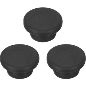 MECCANIXITY 3pcs T-Shaped Silicone Plugs 20mm 3/4 Inch Dia Snap in Plug Hole Seal Cover Round Rubber Stopper for Kitchen Rubber Bulkheads Waterproof Sealing Plugs Black