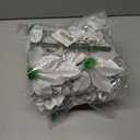 5 x SolarStar 12 PCS Siver Glitter Poinsettias Artificial Christmas Flowers, 5.5 inches, with Clips for Christmas Tree Decoration, Home, Wedding, Party, Wreath Decoration Xmas Tree Ornaments (Silver)