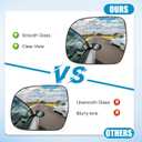 Driver Side Power Heated Mirror Glass Assembly Replacement for Toyota RAV4 2006 2007 2008 2009 2010 2011 - Left Side Convex Mirrors With Backing Plate 8796142790 for Rav4 Accessories