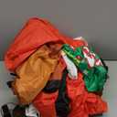 Christmas Inflatables Decorations Outdoor, 8FT Rooftop Santa Claus, Blow Up Sitting Santa with Gift Candy and Reindeer, Inflatable Yard Decor with Built-in LED Lights for Xmas Garden Lawn Party