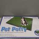 Powools Grass Pad for Dogs Potty - 3-Layer Reusable Dog Grass Pad with Tray, Washable Artificial Grass Dog Potty Tray with Drainage Holes, Indoor & Outdoor GrassPee Pad for Dogs, 31"  19"