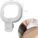 Larsa Pippen - LARSA Light - LED Selfie-Light with Clip & Glass Mirror - Rechargeable for Phone or Camera - 142 LEDs-Adjustable Brightness - Ideal for Makeup, TikTok, Content Creators