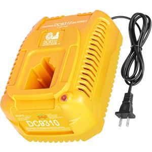 KUNLUN DC9310 18-Volt XRP Fast Charger Replacement Compatible for Dewalt 18V Battery Charger DW9116 for 7.2V-18V NiCD/NiMH Batteries DC9096 DC9098 DC9099(NOT for Li-ion Battery)
