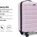 Wrangler 22" Hardside Spinner Carry-On Luggage, Lilac