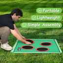 Golf Chipping Game for Outdoor Indoor: Backyard Golf Games for Adults & Golfers , Birthday Gifts for Men, Golf Set with 20 Sticky Balls, Putting Mat, Putter & Carry Bag, Golf Simulators for Home
