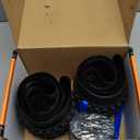 YUNSCM 2-PCS 26" Mountain Bike Tires 26x2.125/57-559 60TPI and 26" Bike Tubes Schrader Valve Compatible with 26x2.0 26x2.10 26 x 2.125 26x2.15 Bike Bicycle Tires and Tubes (Y-367)