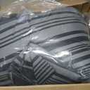 Amazon Basics 5-Piece Lightweight Microfiber Comforter Set with Sheets, Bed-in-a-Bag, Gray Calvin Striped Bedding, Twin/Twin XL