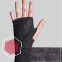 3 x CURAD IRONMAN Self-Adherent Athletic Wrap, Official IRONMAN Medical Supplier, Black, 3 inches x 5 yards, Compression Support for Sports Injuries, Joint Stability, and Muscle Recovery (1 Count (Pack of 1))