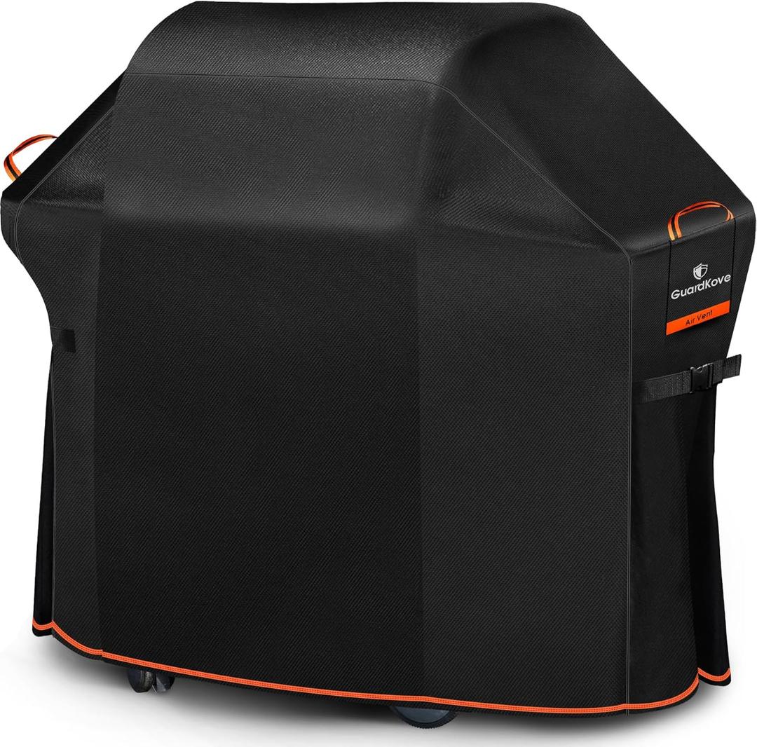 [Upgraded 1000D Heavy Duty Fabric] 58" Grill Cover for Weber Genesis II, LX 300 and Genesis 300 Series Outdoor Gas Grill, Waterproof BBQ Cover, Tear & Fade Resistant 7130 Grill Cover for Weber Grill