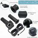 48V Full Twist Throttle Grip 6 Pin Fits DYU Y16 Electric Bicycle, Jetson Haze Folding EBike, with Display & Cruise Control,