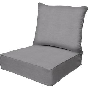 Honeycomb Outdoor Deep Seat, 24 x 23, Stripe Poolside Chair Cushion for Patio Furniture