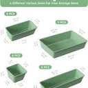 BiuLeon 25 PCS Plastic Drawer Organizers Set, 4-Sizes Vanity and Makeup Organizer, Desk and bathroom Drawer Organizer Trays, Organizers and Storage for Makeup, Jewelry, Gadgets, Utensils (Green)