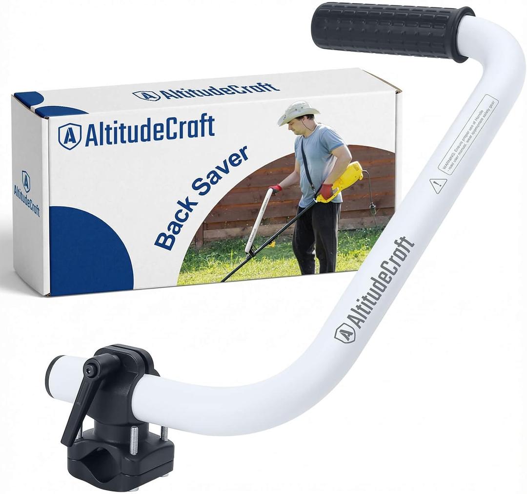 Upgraded Weed Eater Handle, String Trimmer Handle Extension, Ergonomic Back Saver Lawn Trimmer Handle Grip - Universal Weedeater Handle for Easy Yard Trimming (Patented)