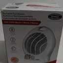 Optimus H-1322 Portable 2-Speed Fan Heater with Thermostat , White