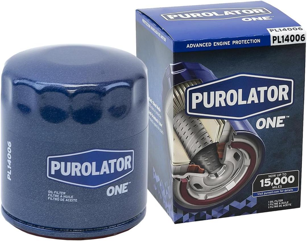 Purolator PL14006 PurolatorONE Advanced Engine Protection Spin On Oil Filter Compatible With Chevrolet Silverado 1500, Tahoe, Suburban 1500, Silverado 2500 HD, Corvette, GMC Yukon and Sierra 1500
