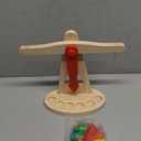 ibasenice Educational Toy Balance Scale for Kids Wooden Montessori Scale for Classroom Learning and Preschool Measurement 8.7 X 3.7 X 6.7 Inches