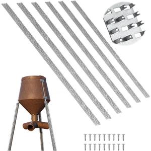 Duraaamo 6 Pack Feeder Spikes Deterrent Strips with Self Tapping Screws