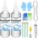 Spaceink Printhead Cleaning kit 200mL for E pson Printer, Printer Cleaning Kit for HP, Print Head Cleaning Kit for Canon, Inkjet Printer Nozzle Cleaning Kit for Brother