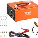 VEVOR PCP Air Compressor, 4500PSI Portable PCP Airgun Compressor with Built-in Converter, Auto-Stop | DC12V/AC120V | Oil & Water-Free Paintball Tank Compressor Pump for Air Rifle, Scuba Diving Bottle (Medium)