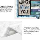 Grandson Gifts, Grandson Blanket from Grandma, Christmas Birthday Gift for Grandson from Grandparents, Grandson Graduation Party Gift Ideas, Grandson Valentines Gift Throw Blankets 60"X50"