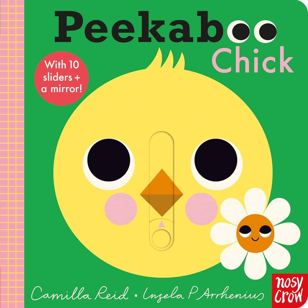 Peekaboo: Chick: (An Interactive Board Book for Babies & Toddlers with Mirror & Sliders to Push, Pull, or Turn. Cute Artwork Includes a Duck, Flowers, Umbrella