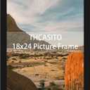 Picture Frames 18x24 Black Poster Frames without Mat for Wall Vertical or Horizontal Decor