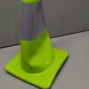 Lakeside Plastics 1850-00-M-LIME 18" Safety Cone 3M Collar (Lime)
