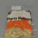12 inch Orange and White Balloons,Orange and White Confetti Balloons for Birthday Party Decorations