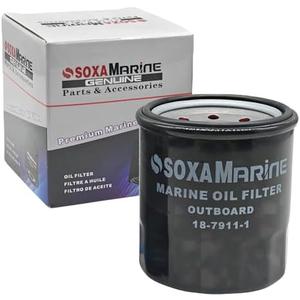 SOXAMarine 5GH1344070 Maintenance Oil Filter for Yamaha for Honda and for Tohatsu for Nissan 9.9 15 20 25 30 40 50 60 75 80 90 100 115 HP Outboard Engine 15400-PFB-007 3R0-07615-0 18-7911-1