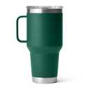 YETI Rambler 30 oz Travel Mug, Stainless Steel, Vacuum Insulated with Stronghold Lid, Black Forest Green