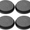 Wenqik 4 Pieces 5 Gallon Buckets Seat Bucket Lid Seat Black Padded Lid with Soft and Thick Cushion for Outdoor Sport Skiing Camping Fishing Picnic Indoor Not Include Bucket