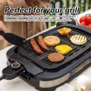 2pcs Grill Scraper for George Foreman, Nylon Spatula Indoor Grill with Grooves Heat-Resistant Household Cleaner Tool Comfortable Grip Non-Stick Cleaning Brush