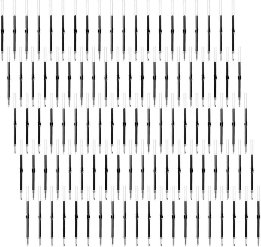 jiebor 100Pcs Beadable Pens Refills Ballpoint Pens Refills Blue Ink 1.0mm for Plastic Bead Pens Students Teacher Gift Office School Supplies 2.44 Inch
