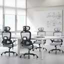Office Chair with Adjustable Lumbar Support, Ergonomic Desk Chairs, Gray, Large