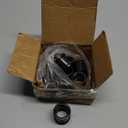 GeilSpace Coupling, Malleable Iron Pipe Fittings - Vintage DIY Industrial Shelving, Industrial Decor, Furniture DIY (3/4", Black) (0.75 Inch)