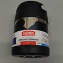 THERMOS FUNTAINER Insulated Food Jar, 10 Ounce, Kid Friendly Food Jar with Foldable Spoon, Black