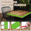 PATIKIL 5/8 Inch x 20 Feet U Shape Edge Banding, TPE Rubber Edge Trim Self Adhesive Veneer Edging Trim for Veneer Furniture Cabinets Shelves Table, Green