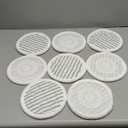 8 Pack Steam Mop Replacement Pads for Shark S8001 S7001 S7201 S7000AMZ S8201 Steam and Scrub Mop Pads Repeatedly Washed for All Floors Cleaning