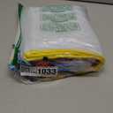 INDX Zip Pouch Reinforced Mesh-weave PVC Clear with Coloured Seal W240xD15xH190mm A5 Yellow Ref ZPYEL