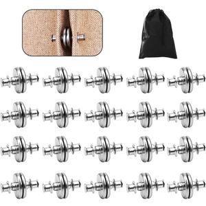 Magnetic Curtain Clips, 0.98 Inch Super Strong Curtain Magnets with Storage Bag, Suitable for Indoor and Outdoor Curtains, Preventing Light Leakage and Convenient Storage (20, 0.98 inch)