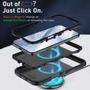 Case Compatible with iPhone 17 Air Case Heavy Duty Shockproof 3-Layer Full-Body Protection Rugged Cover [Compatible with Magsafe] (Black)