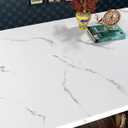FunStick 36" x 200" White Marble Countertop Contact Paper Waterproof Marble Wallpaper Peel and Stick Countertops for Kitchen Marble Adhesive Wall Paper for Furniture Table Desk Backsplash Removable, 2