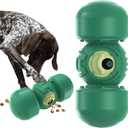KADTC Extra-Large Size,Durable Rolling Giggle Dog Treat Dispenser Toy,U.S. Brand,Design,Indestructible Giggling Bone Slow Puzzle Feeder Food Dispensing Toys for Large Aggressive Chewers Breeds Dogs