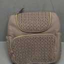 mommore Diaper Bag Small Diaper Backpack Stylish Baby Travel Backpacks with Insulated Pockets, Changing Pad, Stroller Straps (Brown Taupe)