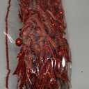 RoseCraft 10PCS Christmas Tree Decorations, Artificial Glitter Berry Stems Branches, for Christmas Tree Ornaments Picks Twigs Xmas Vase Filler Home Wedding Holiday Winter Decor (Red)