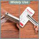 Chumia 1 Pcs Heavy Duty Hole Punch 2" Long Reach 1/8 Inch Paper Single One Hole Puncher Deep Throat Reduced Effort Hand Held Alloy Punch for ID PVC Cards 5 Inch Tall 25 Sheet Capacity